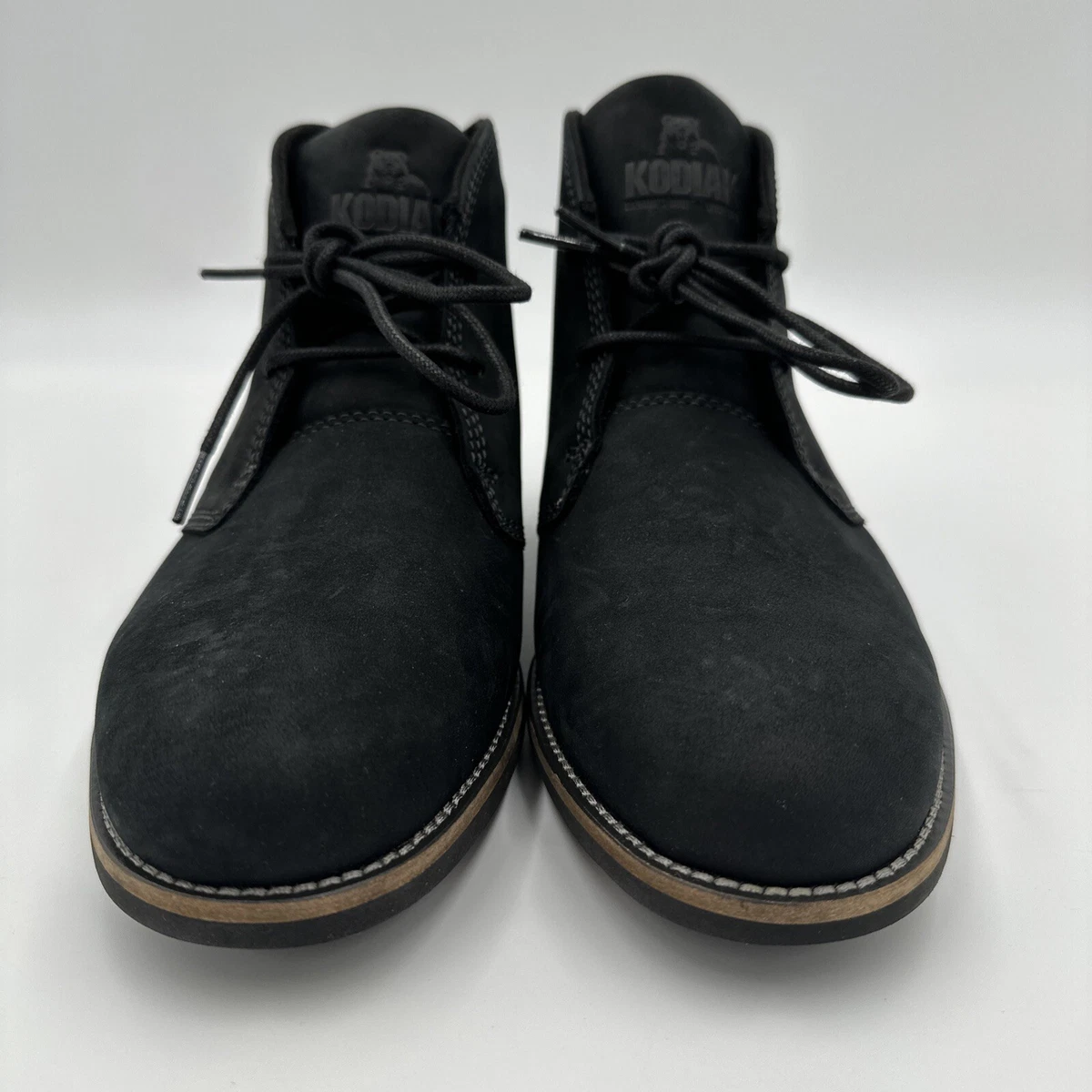 NEW Kodiak Mckernan Mens 7.5 US Chukka Ankle Boots Traditional Leather Black
