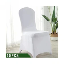 Wedding Chair Covers 50Pcs Chair Cover Spandex Stretch Slipcover for Restaurant