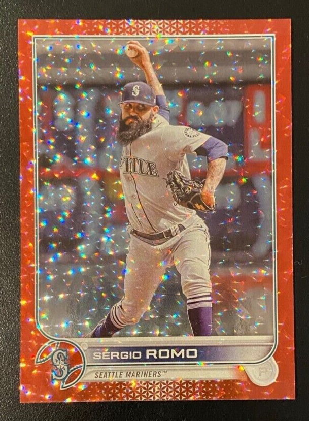 Sergio Romo 2022 Topps Update Red Foil Parallel #/199 Seattle Mariners