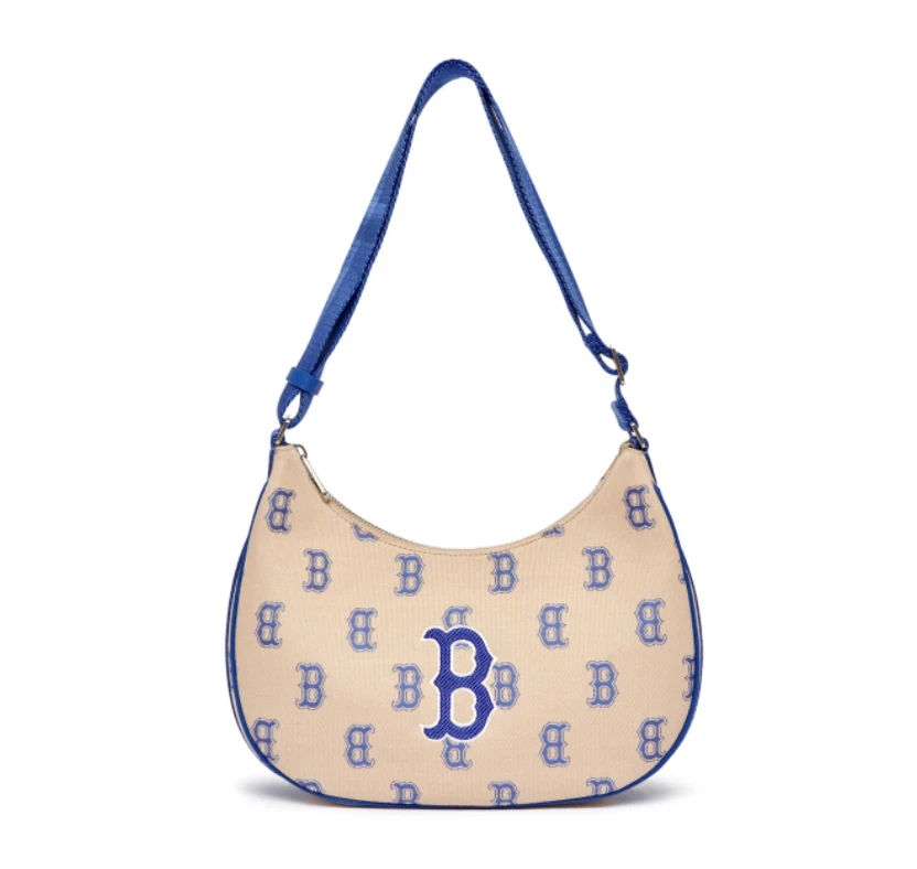 mlb monogram jacquard hobo