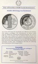 DDR 10 Mark Münze 1985 Neusilber 40 Jahre Befreiung vom Faschismus