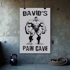Motivational Fitness Wall Art - Custom Gym Decor for Home Office