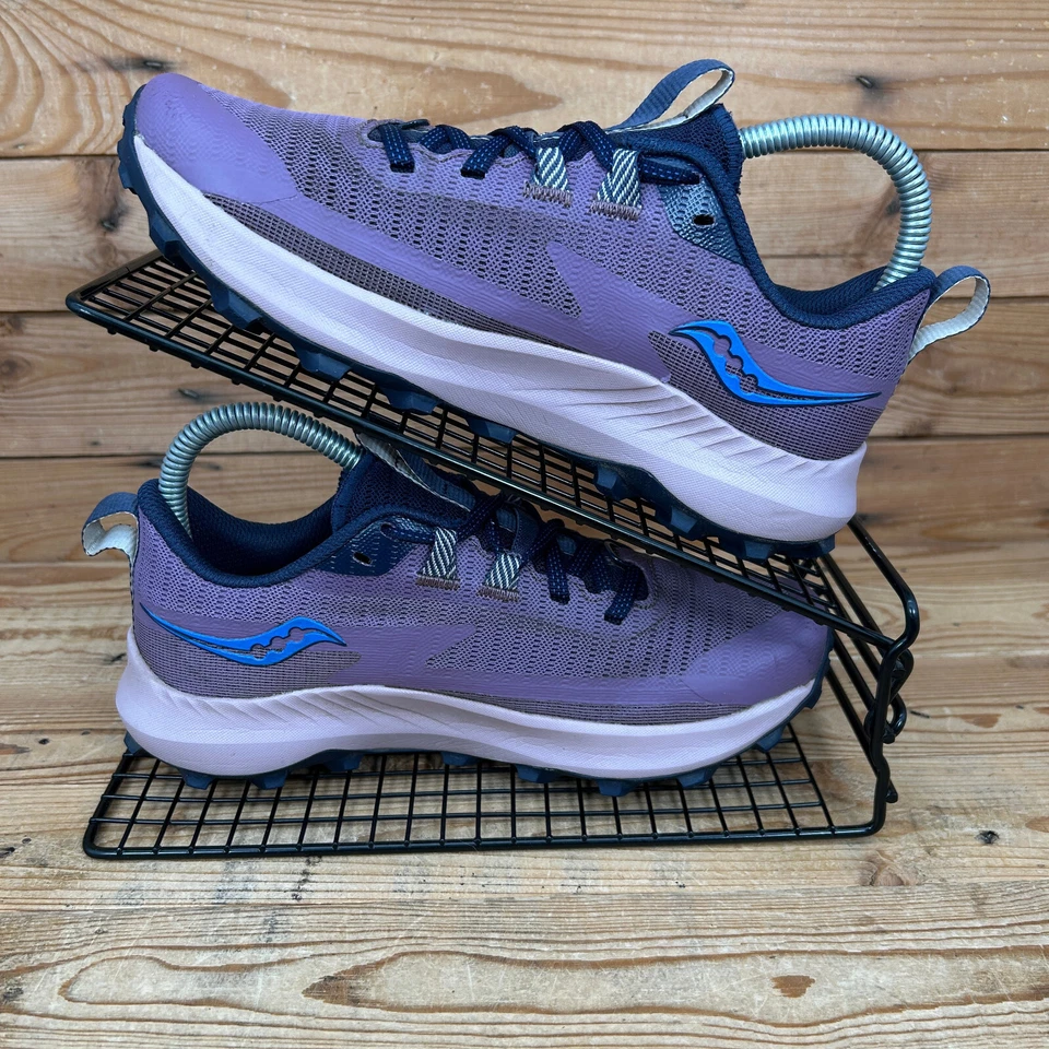 Saucony Trainers Womens Size UK 4 Peregrine 13 Purple Haze Trail Running Shoes - Image 2 of 4