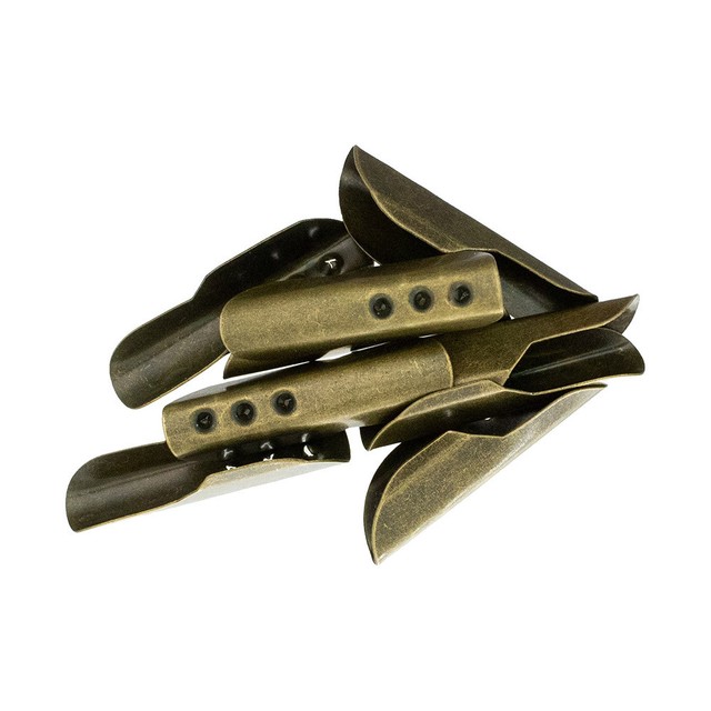 Bronze 23mm Long TBar Metal Aglet End Bar Clasp Fix Frayed Cord