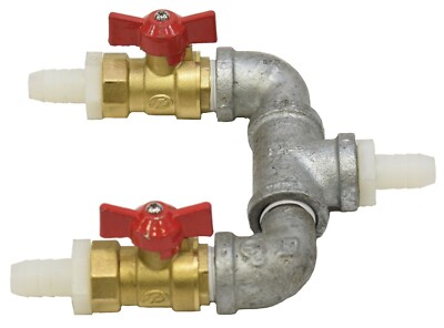EasyPro 2WAY2 Two Way Air Splitter 1/2'' x 1/2'' for rotary vane large compressors