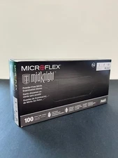 Ansell Microflex Midknight MK-296-S Powder Free Nitrile Examination Gloves Size