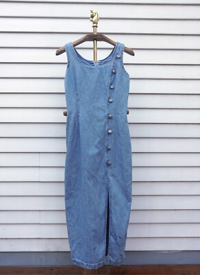 knee length dresses for ladies Lady Black Tie - Prettiest Behavior Denim Midi Dress