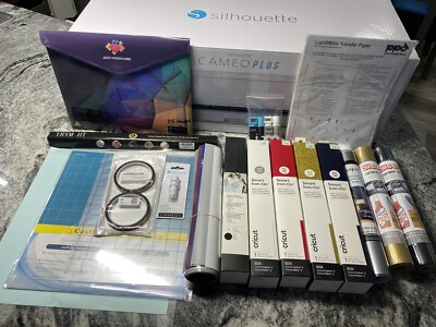 Silhouette Cameo 4 Plus 15 IN Desktop Cutting Machine with Great Bundle