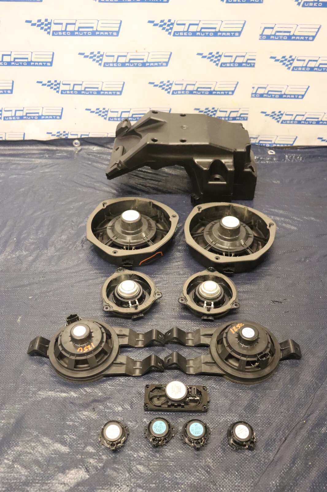 2012 AUDI R8 5.2 QUATTRO SPYDER V10 OEM BANG & OLUFSEN AUDIO SPEAKER SET #1256