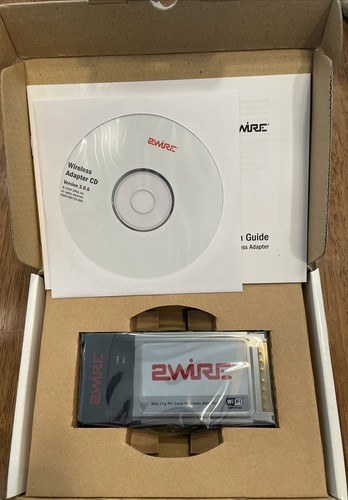 2Wire 802.11g PC Card Wireless Adapter PCMCIA P/N 1000-100023-000 NEW IN BOX