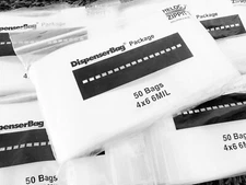 1000 Reloc Zippit Bags 4x6 Heavy Duty 6Mil Thick Strong Clear 4" x 6" Zip Bags