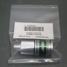 Speedaire Quick Coupler Body 2VDG6, Female x 1/4" MNPT, Aluminum, Industrial Air