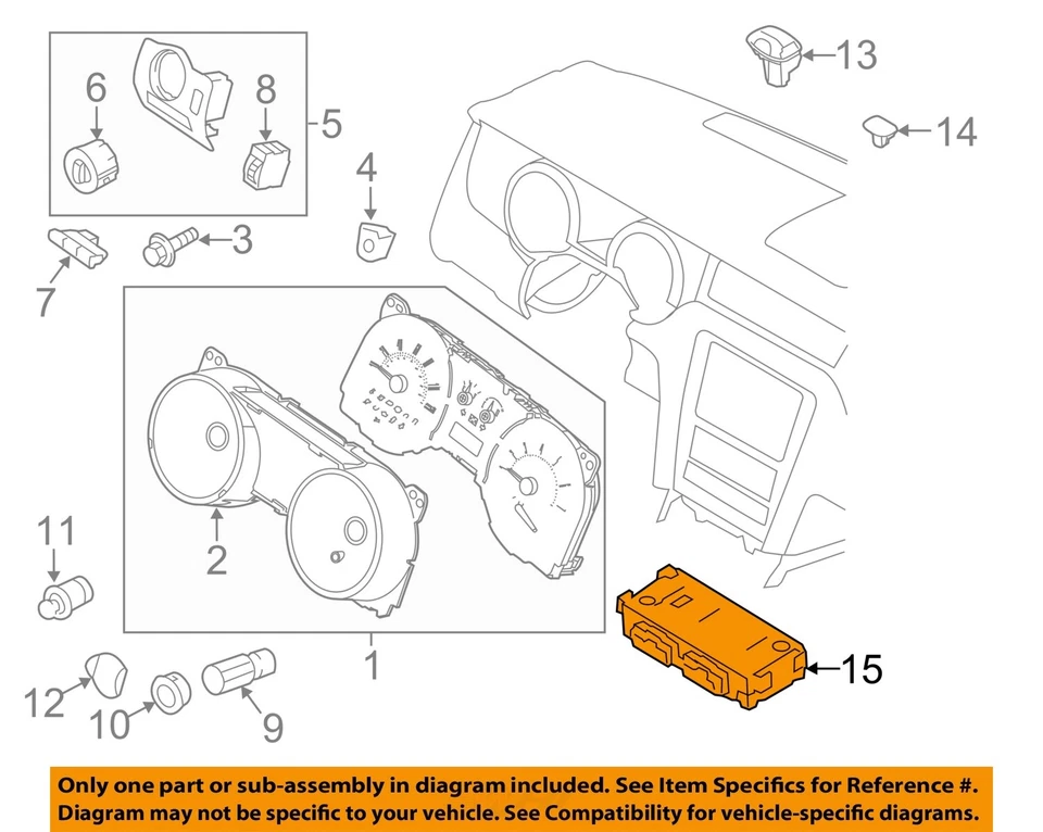 二手空调温度控制模块 适合:2013 福特野马 温度温度 — 第 3/4 张图片