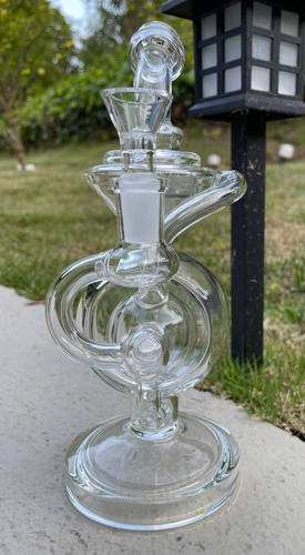 Blue Glass Water Bong 8 inch, For Smoking at ₹ 329/piece in