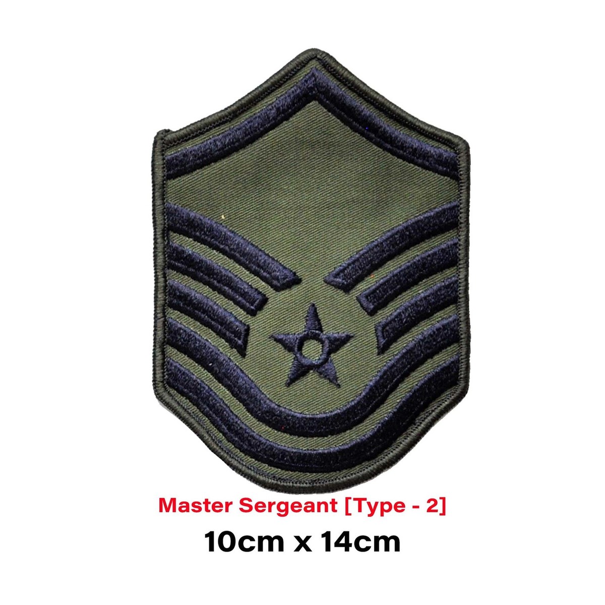 Master Sergeant Olive Patch US Uniform Dress Air Force Rank