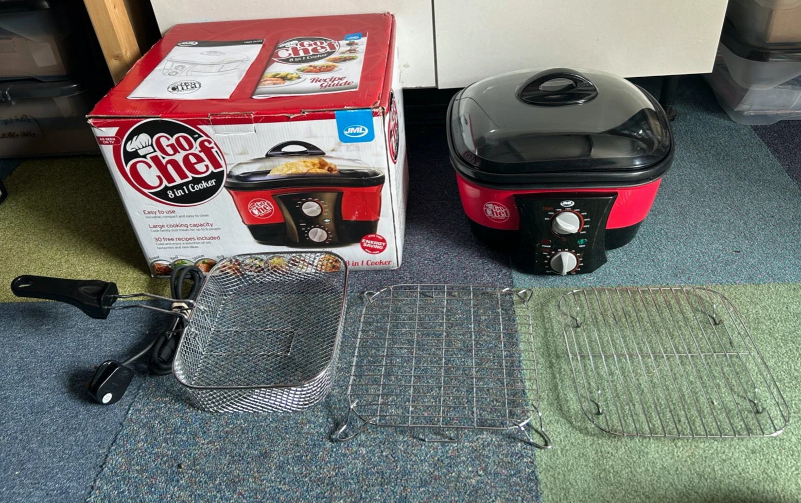 JML Go Chef Multi Cooker - 5L 8 in 1 Electric Slow Cooker Pot, Roast, Slow Cook