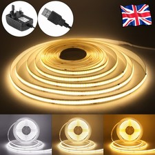Plug & Play COB LED Strip Light Self Adhesive for Under Cabinet TV Backlight