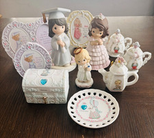 Precious Moments Lot Enesco Figurines Frames Teapots Trinket Box