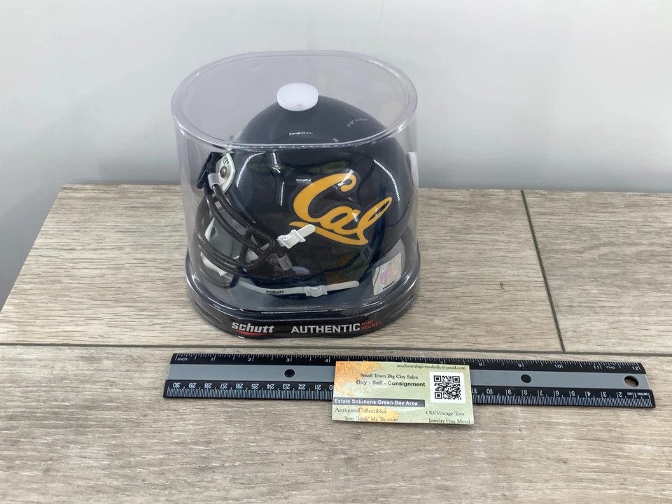 Auténtico Mini Casco Universidad California Cal Berkeley Réplica Schutt NCAA Nuevo Foto 2 de 4