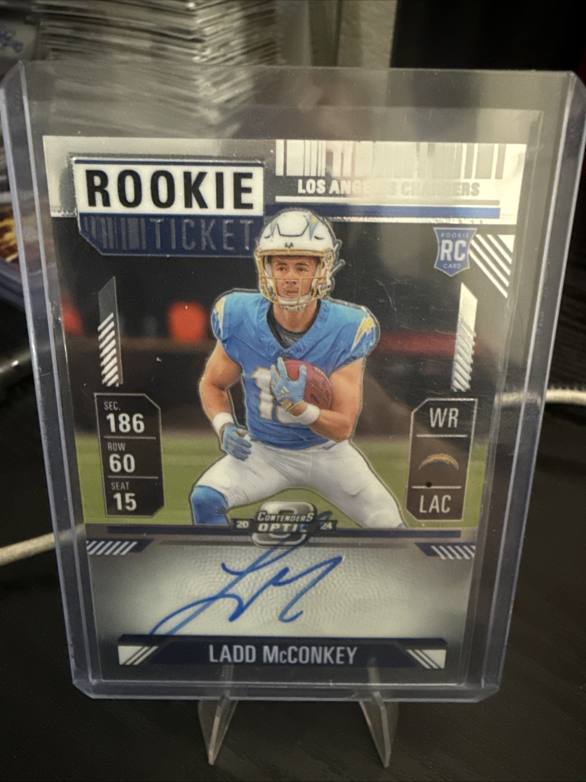 🔥🔥🔥2024 Panini Contenders Optic (RC) Ticket Ladd McConkey On Card Auto🔥🔥🔥
