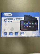 AMTIFO 7'' Wireless Apple CarPlay Screen - Plug & Play Portable CarPlay & Andr 4