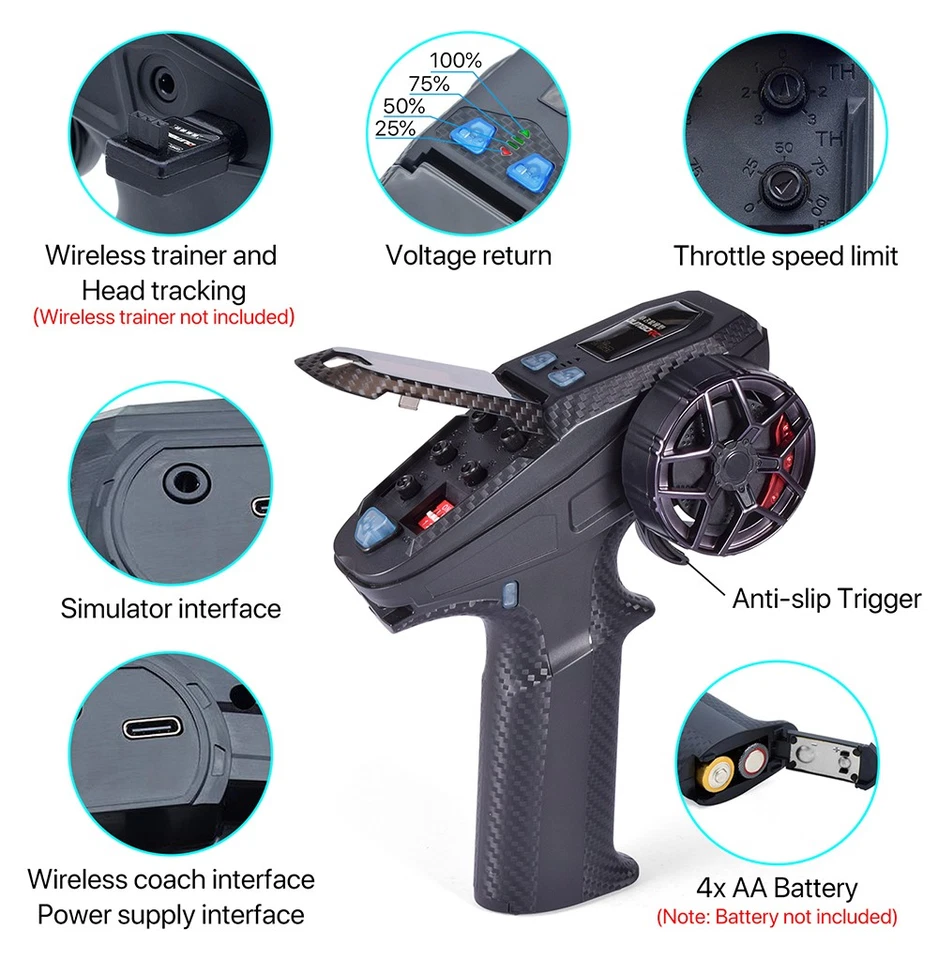 DUMBORC X6PM-350 6CH 2.4G RC Transmitter & Receiver BL3F/X6FG/X6FP/X4FMG/Gyro - Image 2 of 4
