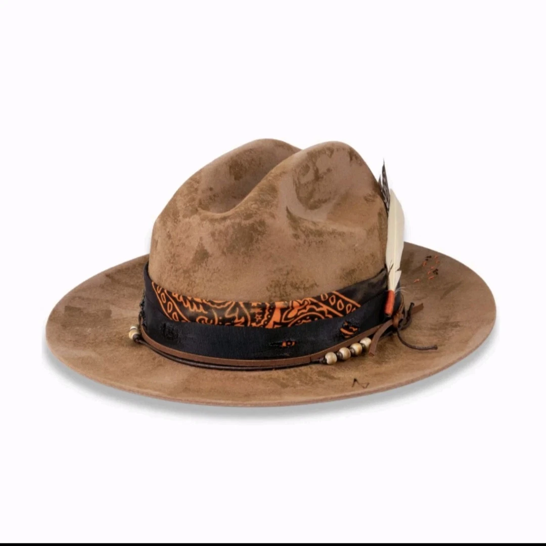 Ruediger Canyon - Fedora Vintage Arenisca Marrón L (59CM) Unisex
