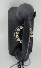 Crosley Wall Phone with Push Button Technology  - Black 1950’s Replica