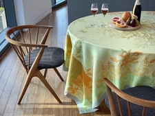 Williams Sonoma Jacquard Tablecloth Oranges 7...