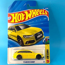 HOT WHEELS 2026 '17 AUDI RS 6 AVANT YELLOW 66/250 JJJ33 HW EURO R. ASADA DESIGN