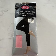 Beautiful Pair of Silky 70 Denier Bright Pink Footless Tights Ballet Size Medium