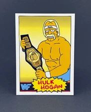 Hulk Hogan 1985 Gold Rookie Art Card WWF wrestling card artwork Thick Card Stock