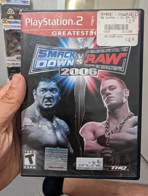 Sony Playstation2 PS2 THQ WWE SmackDown vs. Raw 2007 No Manual