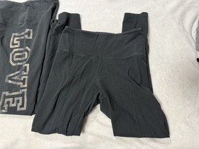 VICTORIA'S SECRET LOT OF 3 PAIR PINK / LOVE PINK LEGGING SZ MEDIUM M