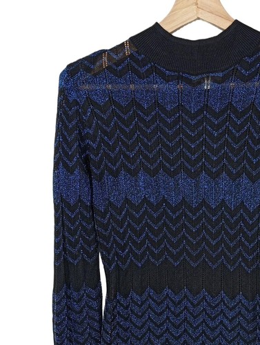 OASIS Abito a tunica Donna Abito Taglia IT 40 nero-blu stile casual - Foto 3 di 5
