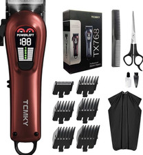 Professional Cordless Hair Clipper Barber Tri...