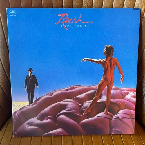 RUSH HEMISPHERES NO BAR CODE VINYL LP RECORD GATEFOLD ALBUM PLAY TESTED VG/EX