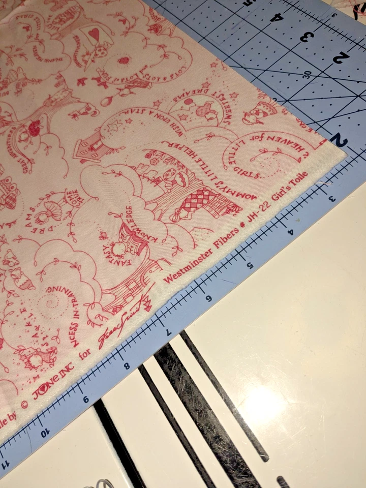 Tela - Lindo Rosa y Blanco "Girls Toile" - Tela Westminster Foto 2 de 4