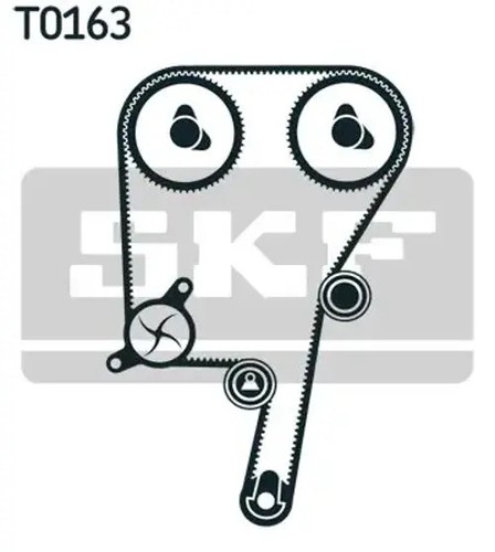 Kit de correa de distribución VKMA 06602 SKF para VOLVO RENAULT