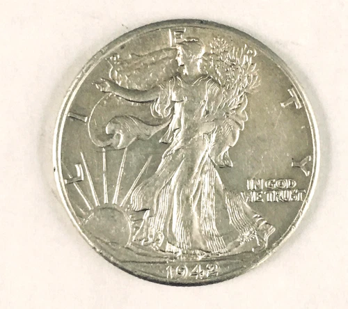 LOT #373    1942 WALKING LIBERTY HALF DOLLAR (AU/BU)