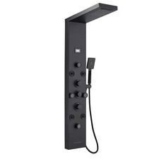 8-Jet Rainfall Shower Panel System Tower with Rainfall Waterfall Shower Head Han