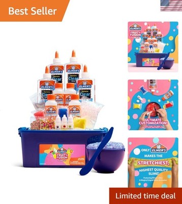 Fruity Fusion Slime Making Kit - Non-Toxic Fun for Kids with Scents & Colors