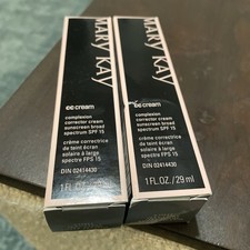 Lot of 2 Mary Kay CC Cream 15 SPF Complexion Corrector VERY LIGHT Exp 10/26