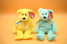 2001 Ty Beanie Babies Yellow  Green Sherbet NWT Date of Birth November 26, 2001