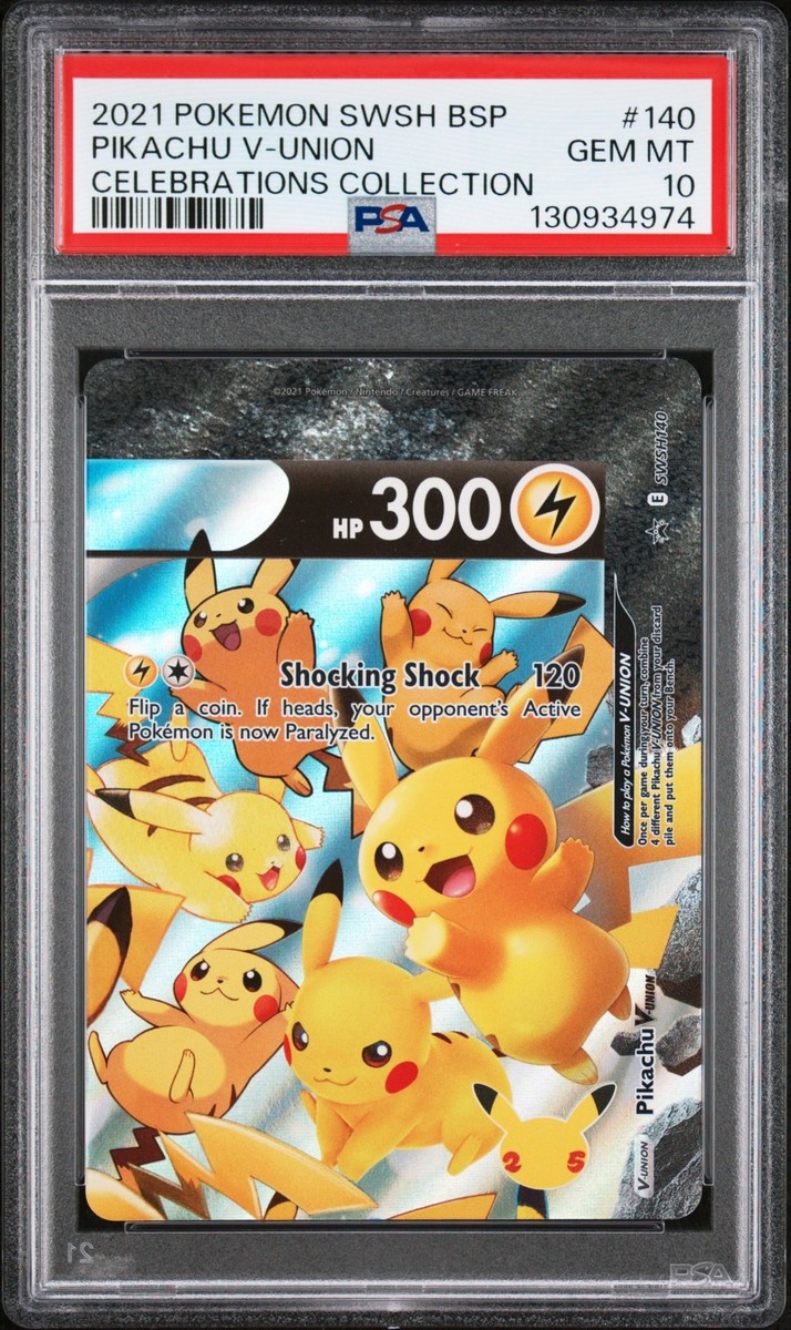 2021 POKEMON SWSH BLACK STAR PROMO CELEBRATIONS COLL #140 PIKACHU