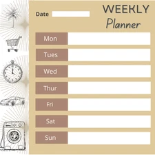 Digital Weekly planner pdf editable file Instant Download and Print