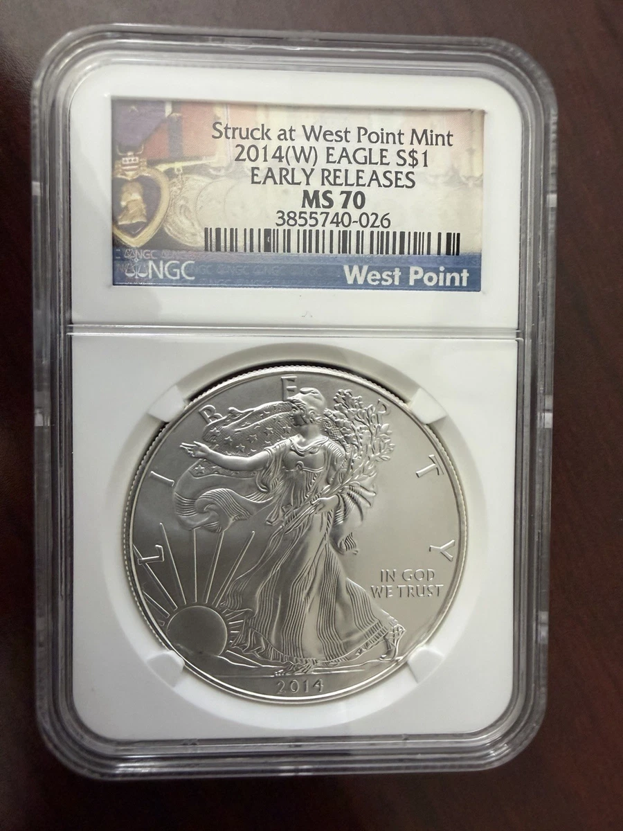 American Eagle MS 70 Graded 2014 Silver Bullion Coins for sale | eBay