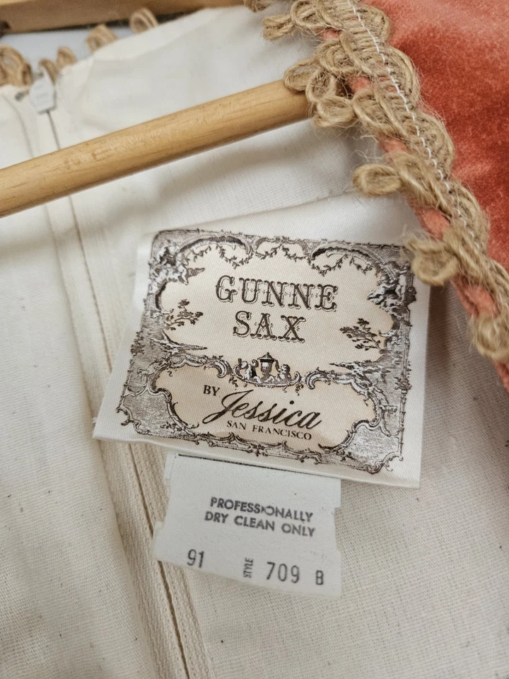 Vestido renacentista vintage Gunne Sax Prairie Foto 4 de 4