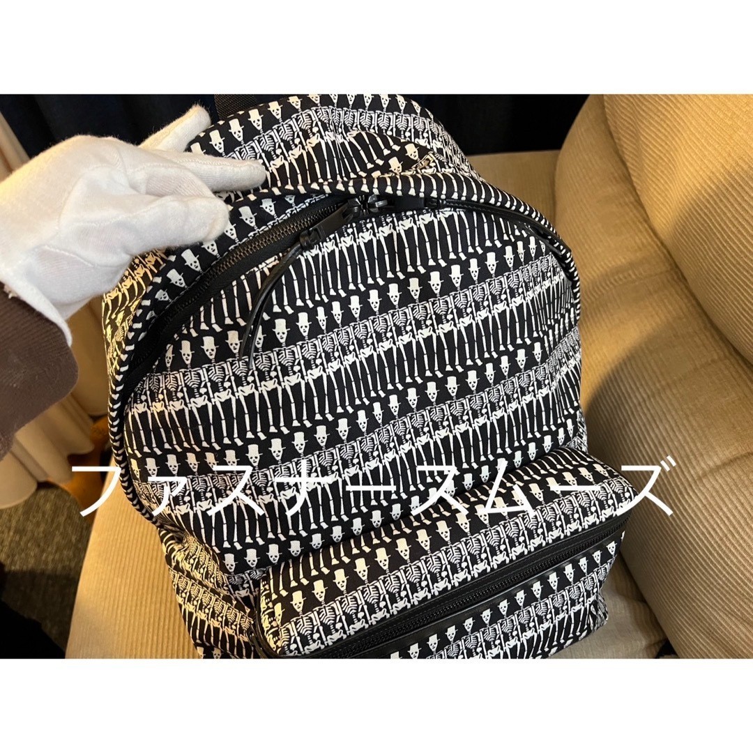 Authentic SAINT LAURENT Skull Pattern Canvas Back… - image 16