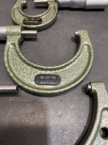 Mitutoyo 3-Piece Micrometer Set – Models 103-135 | 103-136 | 103-217 | 0001” - Picture 9 of 20